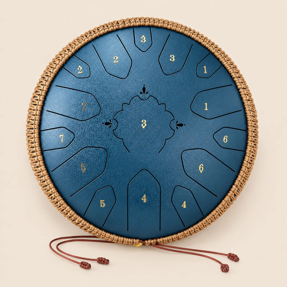 Tongue drum 15 notes ré majeur, 13 pouces