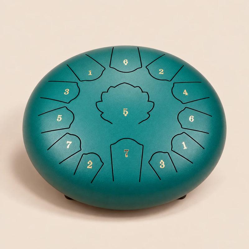 Tongue drum do majeur vert, 10 ou 12 pouces